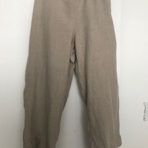 J Jill Linen Flax wide Legs Pants size XL